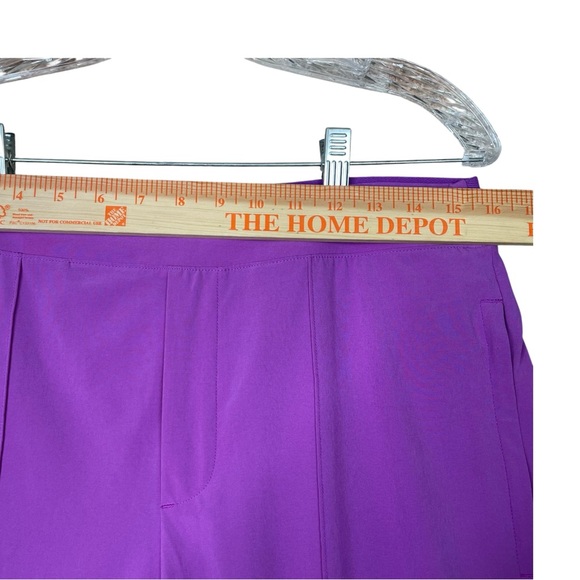 ATHLETA Women Size 10 Brooklyn Heights Vienna Slim Purple Pockets Lightweight - Picture 11 of 12